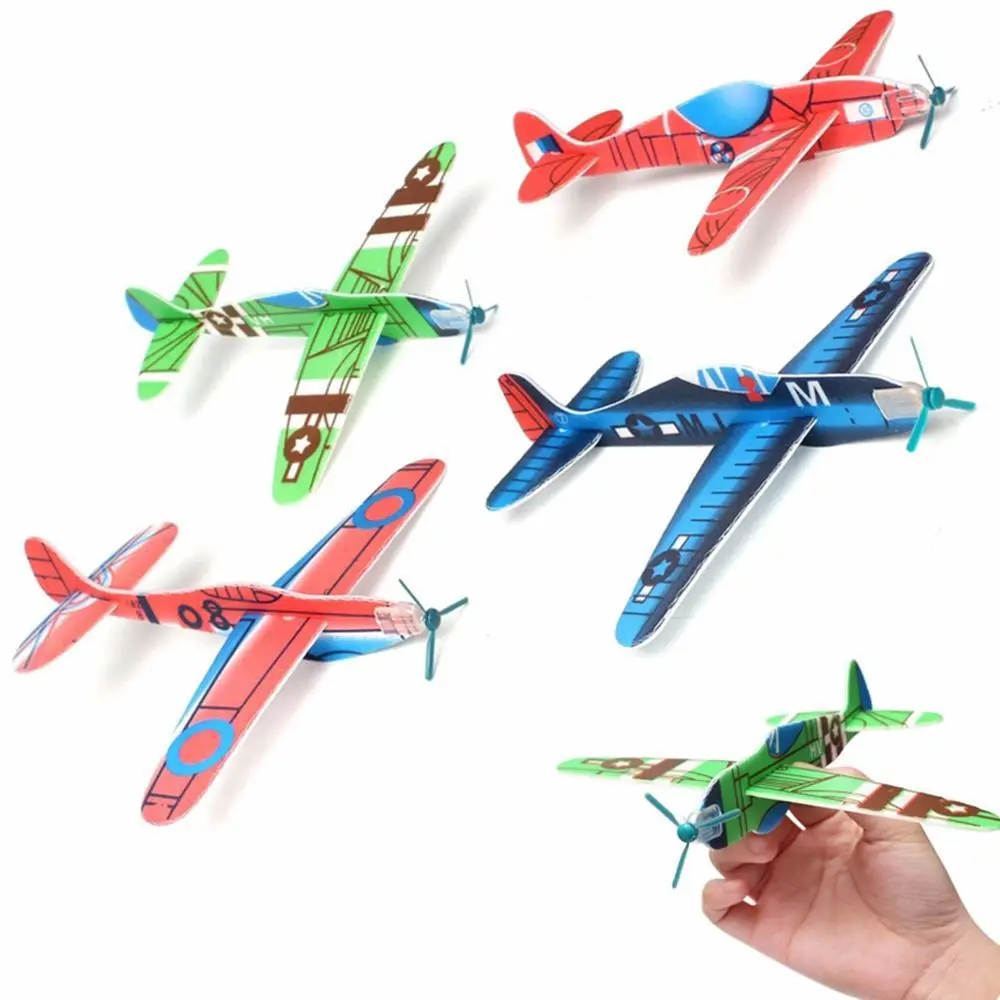 

10Pcs DIY Game Play Party Bag Fillers Children Kids Gift Foam Plane Aircraft Toy Flying Glider Airplane Model