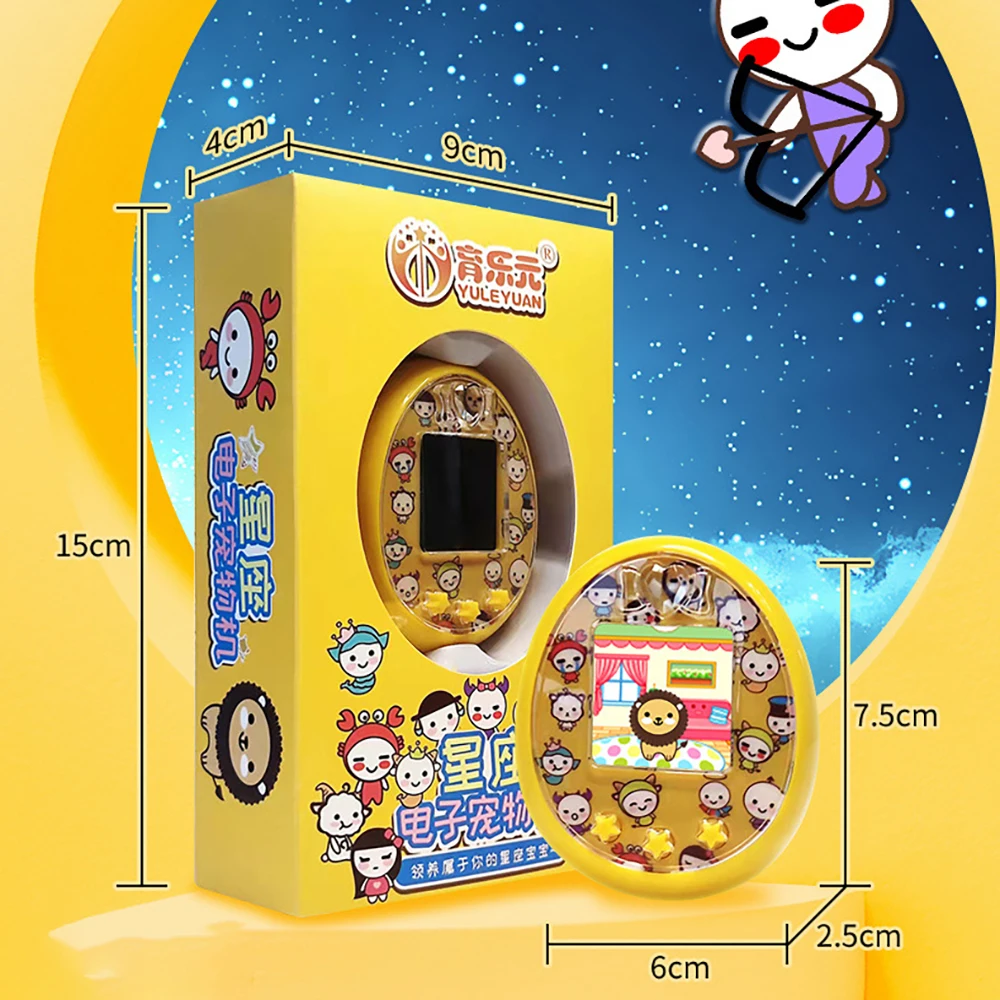 

12 Constellation Electronic Pet Original E-pet Color Display Kid Gift Virtual Pet Interactive Toy Digital HD Screen