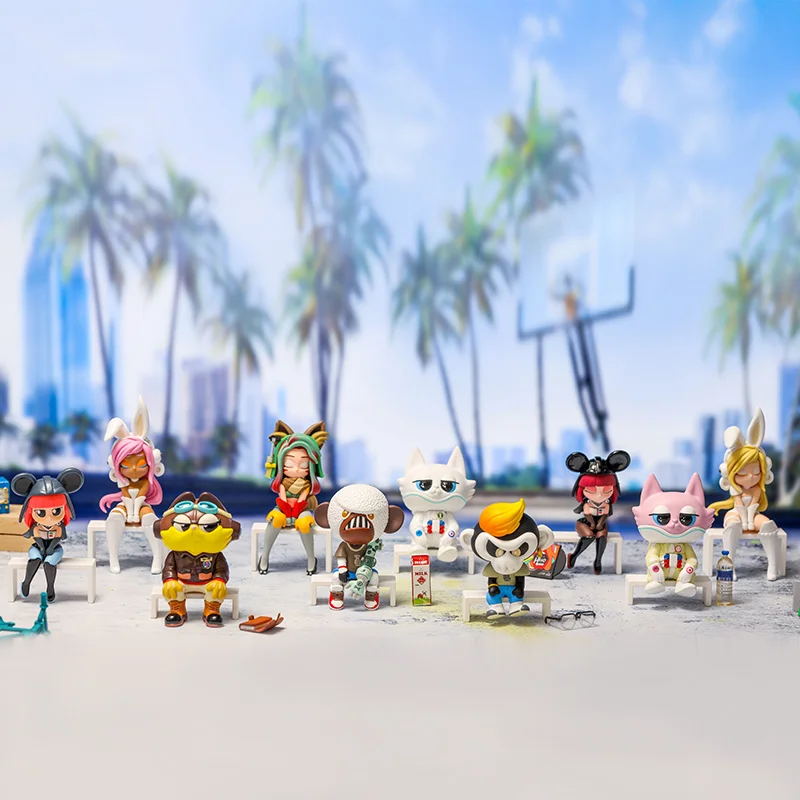 

Everyone coolrainLABO Needs Break Time Series Collection Doll Cute Action Kawaii animal toy figures free shipping