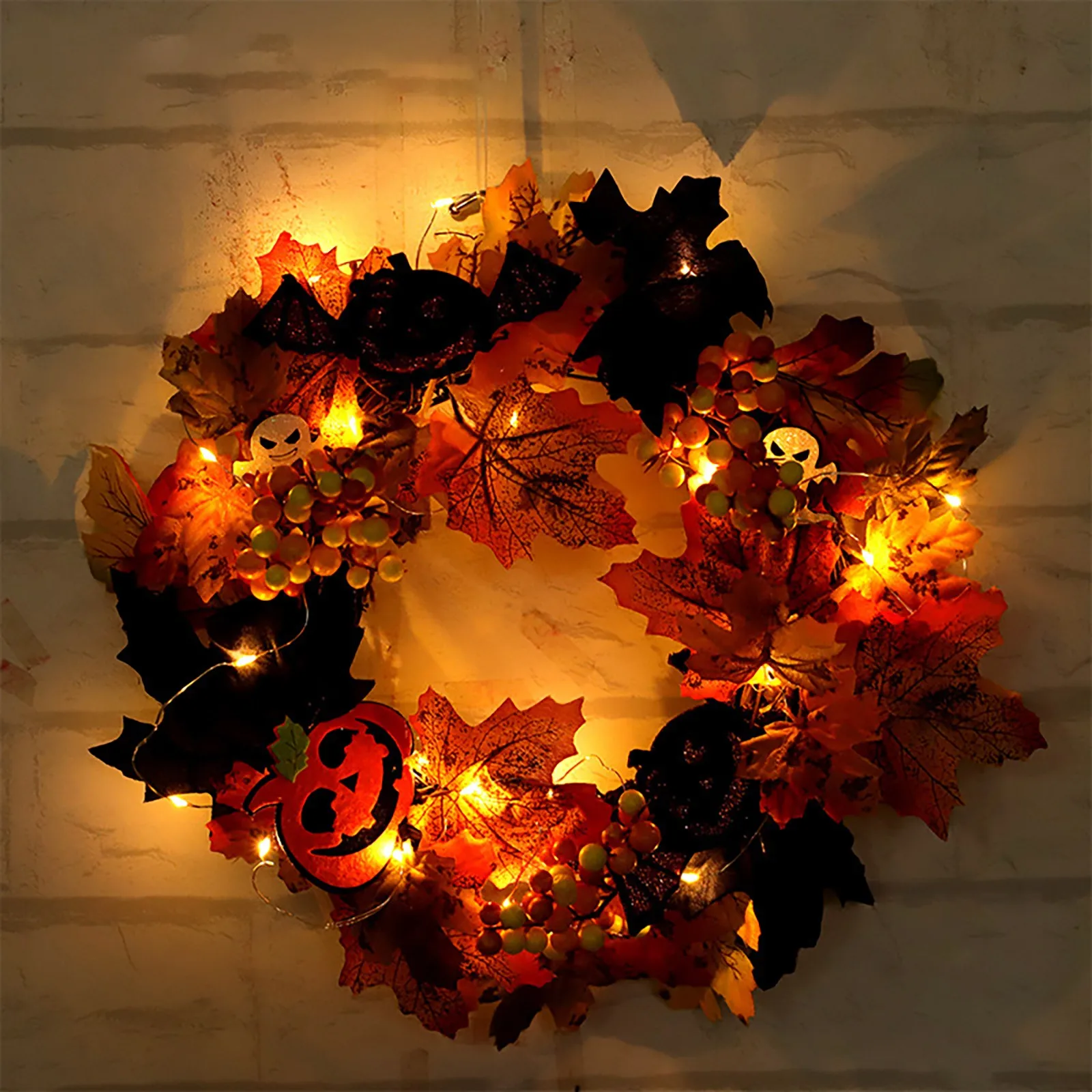 

36 Inch Wreath Storage Container Fall Garland Front Door Thanksgiving Garland Fall Garland Faux Farmhouse Home Decor outside