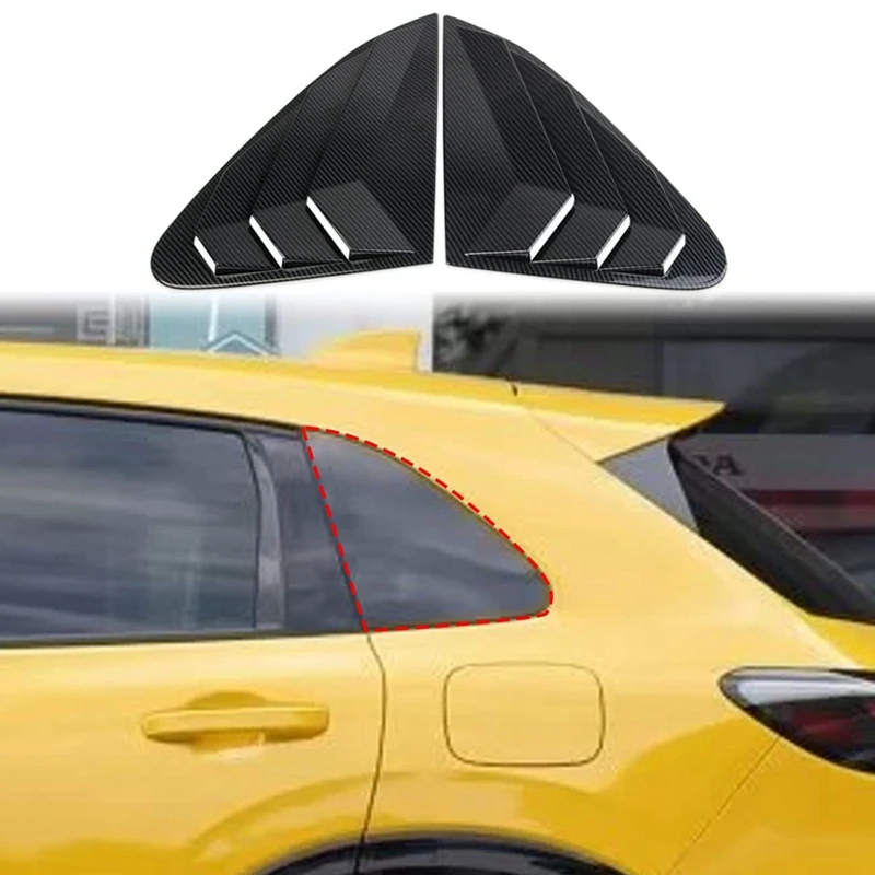 

Накладки на боковые окна автомобиля, накладки на боковые окна для Honda HRV 2023 Североамериканское издание-ABS углеродное волокно