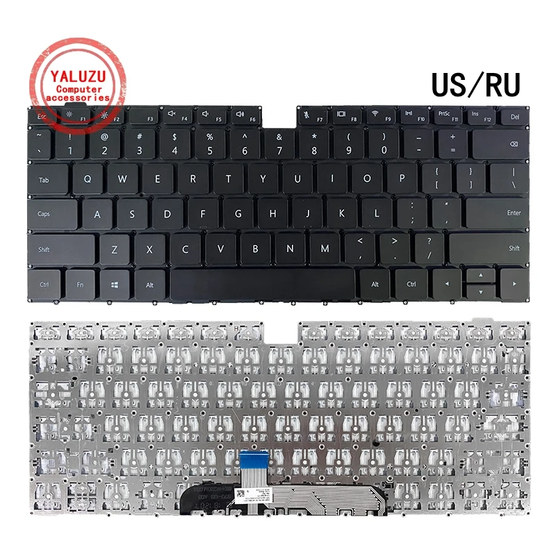 

New US/RU English Russian Keyboard For Honor Magicbook x15 BBR-WAH9 WAE9P WAQ9R HLY-W29RL KLVL-WFH9