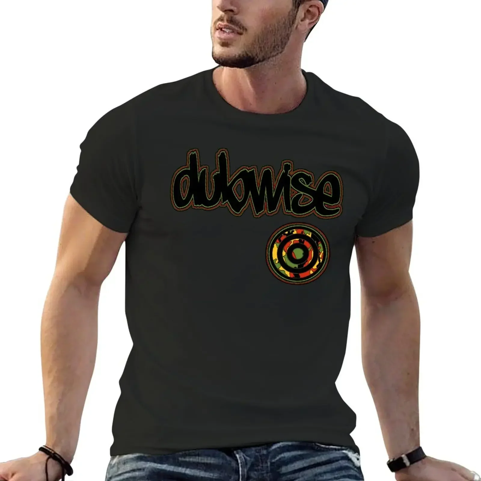 Dubwise-CamoRastaSideTarget T-Shirt boys whites heavyweights funny t shirts for men