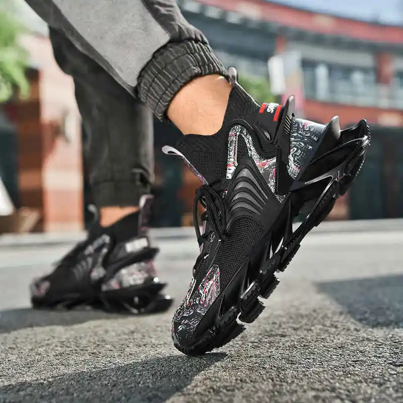 

Male Running Shoes Masculine Luxury Brand Men's Sports Shoes No-Leather Casual Men’S Sneakers Punk Men Sport Shoes Zapat Tennis