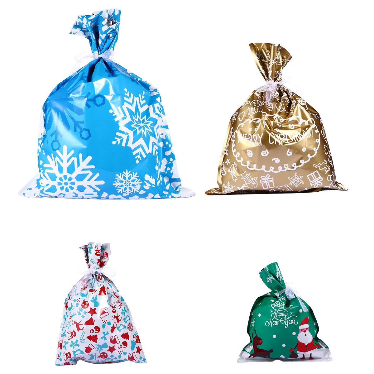 

Christmas Bags Bag Santa Giftdrawstring Goodie Treat Sacks Holiday Wrapping Favor Sack Storage Packing Pouchesaccessory Tote