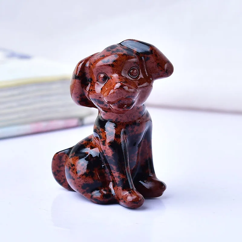 

Щенок из натурального камня