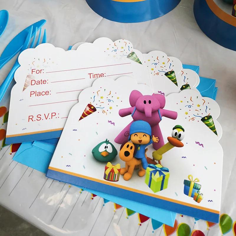 Аксессуары для вечерние Pocoyo декоративная посуда нож вилка и ложка