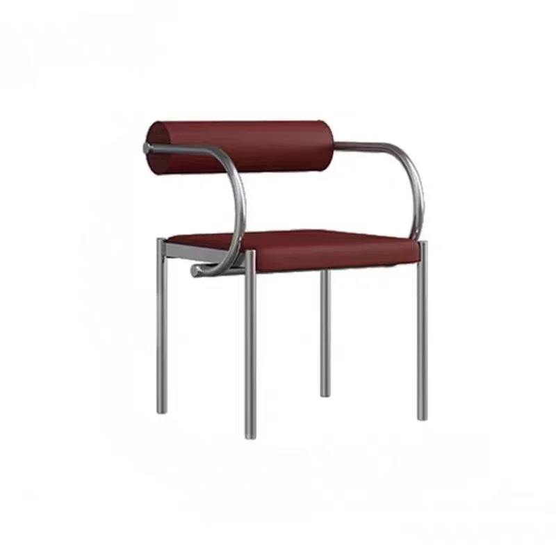 Современный обеденный стул середины века для кухни кабинета искусственная кожа