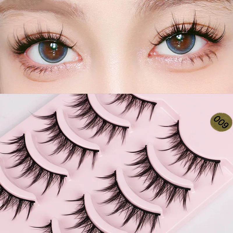 

5 Pairs False Eyelashes Cosplay Eyelashes Makeup Thick Eyelash Extension Masquerade Party Eyelashes,Create Gorgeous Cos Makeup