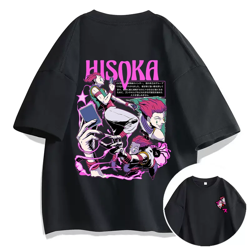 Аниме Hunter x Hisoka футболка с принтом пара студенческая уличная спортивная