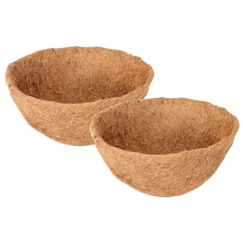 

10 12 14 Inch Coco Fiber Liners For Planters 10in/12in/14in Round Natural Coconut Liners For Garden Coco Liner For Planters