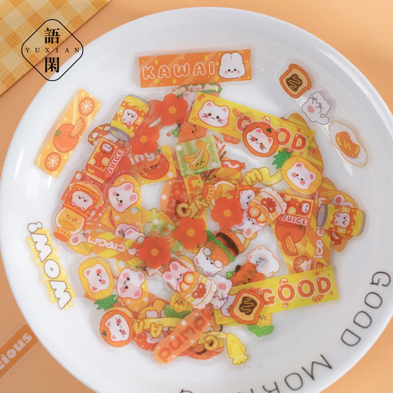 

50pcs Kawaii Stationery Stickers Years are the same Junk Journal Diary Planner Decorative Mobile Sticker Scrapbooking