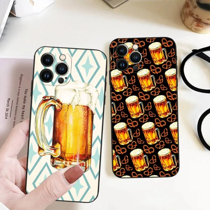 

Beer Phone Case For Iphone 14ProMax 11 13 14 Pro Xs Max Mini Xr X 7 8 6 6s Plus Funda Cover