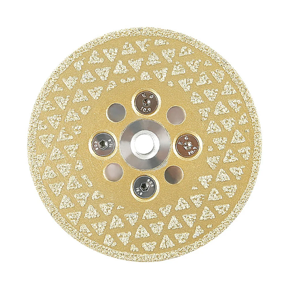 

1pc 100mm Diamond Saw Blade M10 Thread Double Sided Brazed Diamond Grinding Disc Cutting Wheel Saw Blade For Angle Grinder