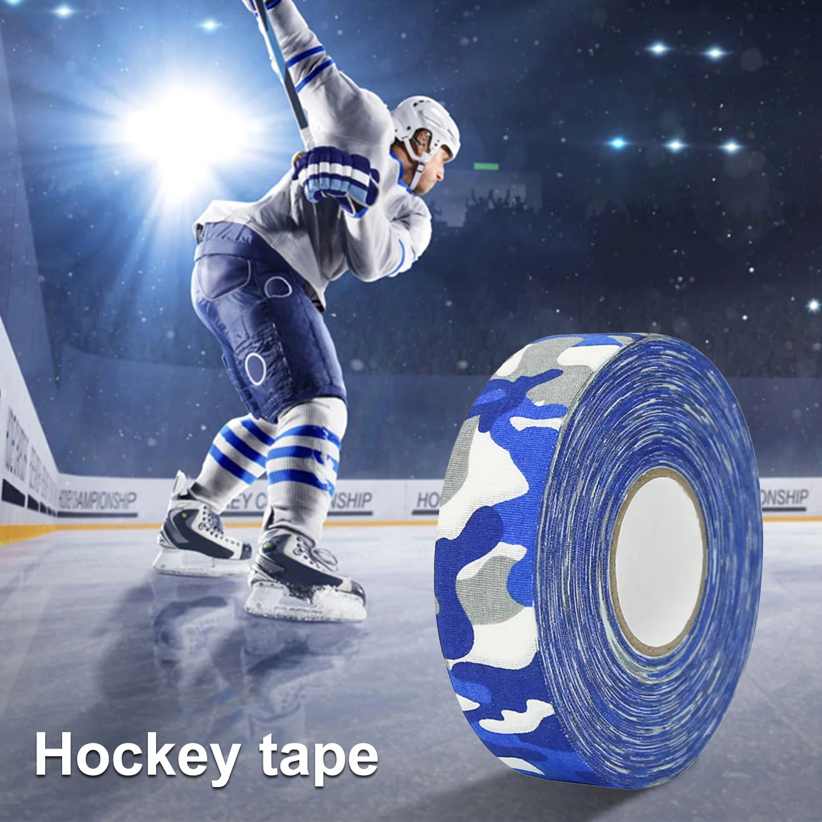 

Hockey Stick Tape Wear-Resistant Hockey Stick Wrapper Anti-Slip Cloth Tape Roll For Ice And Roller Hockey Stick Blades Handle