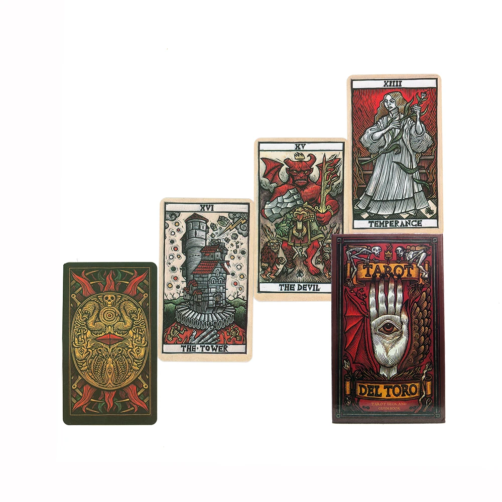 

35 New Tarot Cards high quality Tarot Cards For Beginners With PDF Guidebook Fate Game Affectional Divination Tools Del Toro