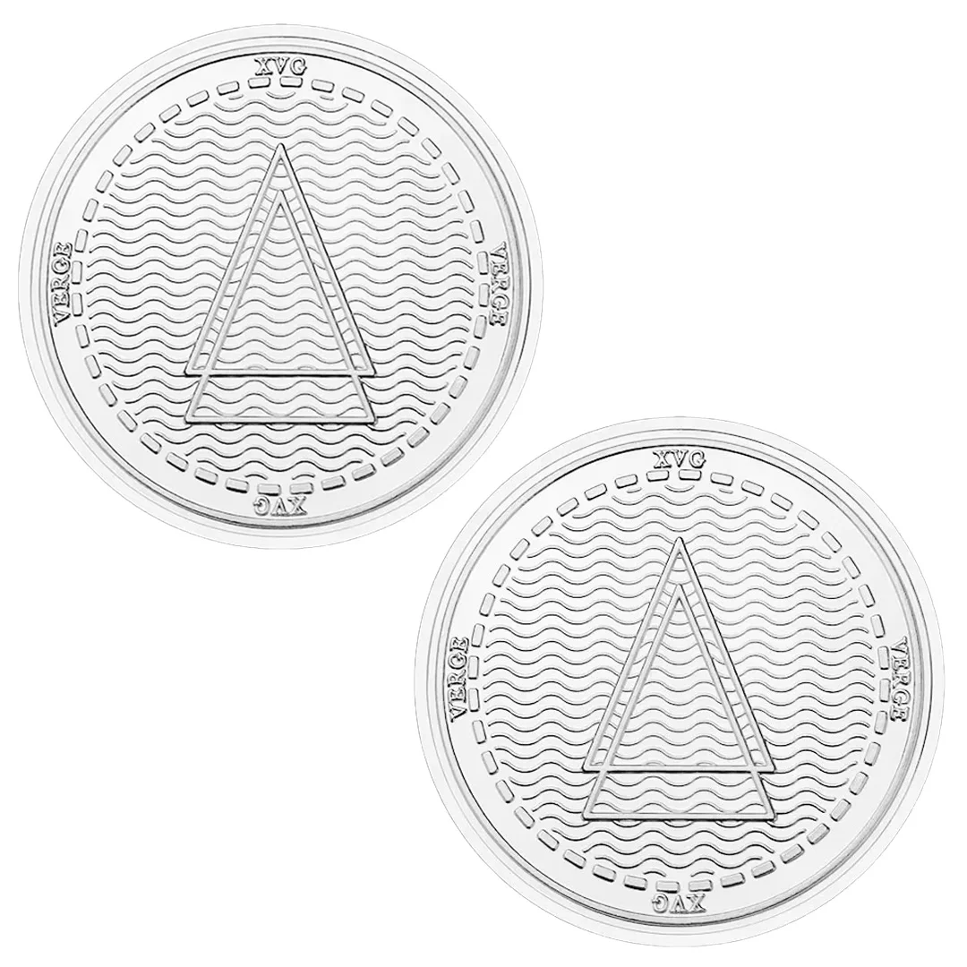 

Серебряная позолоченная сувенирная монета Verge XVG