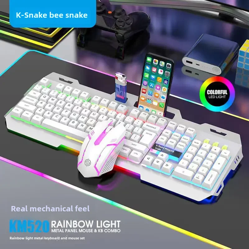 Viper Km520 Механическая игровая проводная USB-клавиатура с подсветкой Офисный