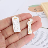exquisitely designed wire alloy brooch creative cartoon remote control shape paint brooches clothes accessories badges lapel pin