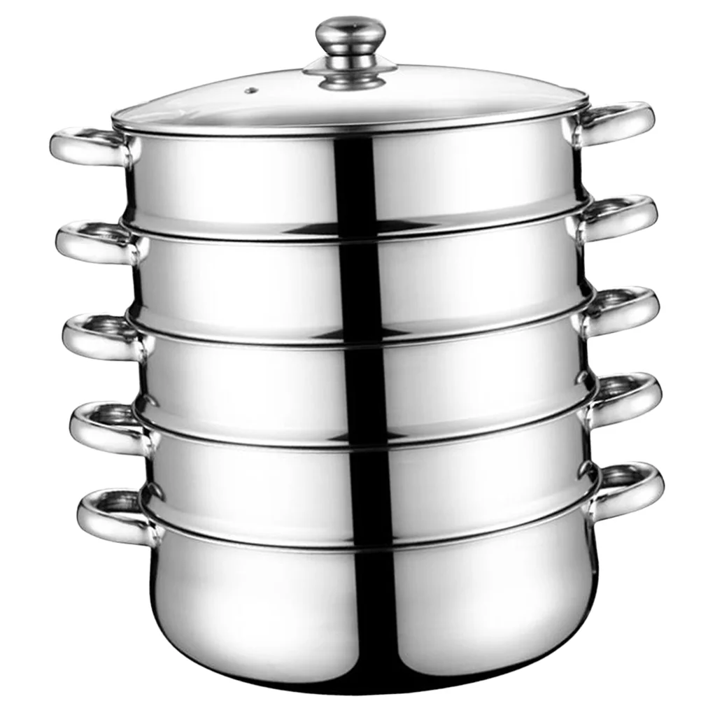 

Stainless Steel Set Induction Steamer Pot Large Steamer Pot Spaghetti Food Steamer Large Stock Pot Steaming Pot