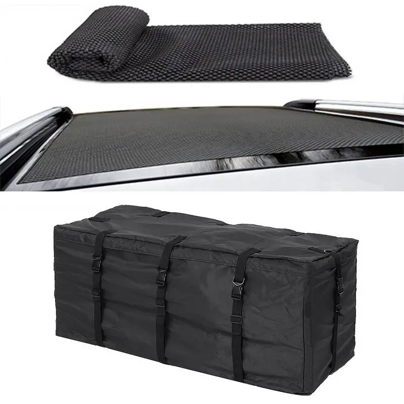 

Car Roof Duffel Bag Water Protective Large Capacity Large Space Luggage Bag Waterproof 600D Oxford Cloth Car Cargo Roof Bag