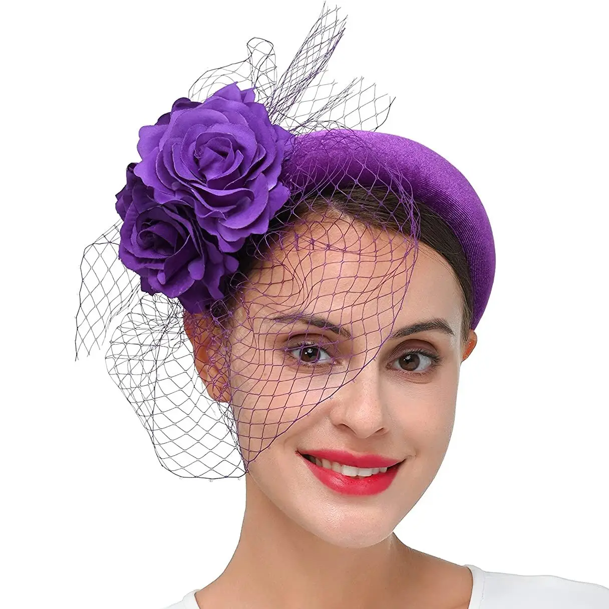 Элегантные вуалетки головная повязка искусственная женская шляпа королевская