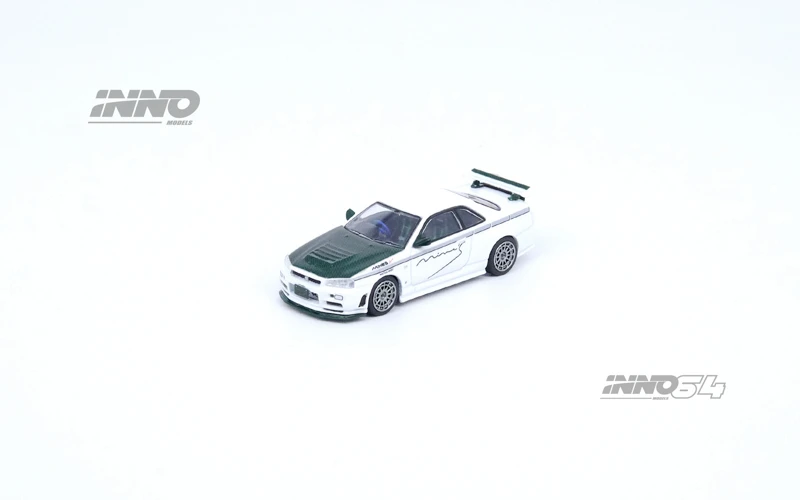 

PreSale INNO 1:64 NISSAN SKYLINE GT-R (R34) NISMO R-TUNE MINES Die-Cast Car Model Collection Miniature