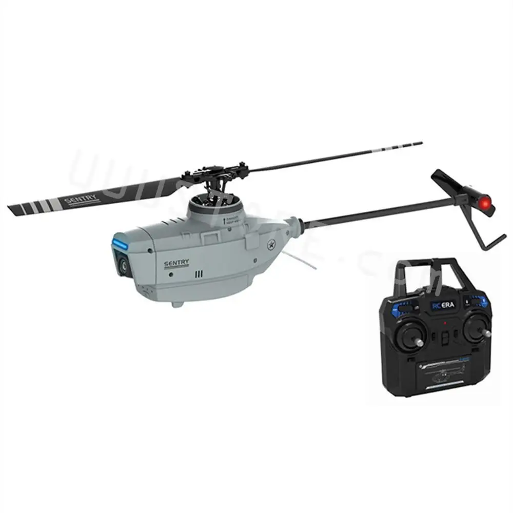 

C127 2.4GHz RC Drone 720P Camera 6-Axis Wifi Sentry Helicopter Wide Angle Camera Single Paddle Without Ailerons Spy Drone RC Toy