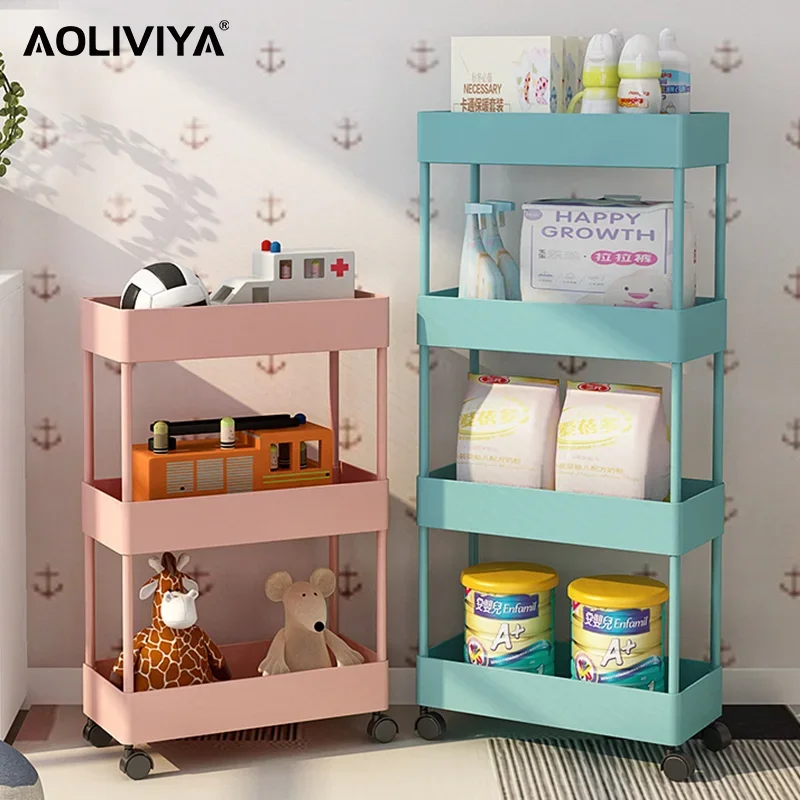 

Кухонная полка SH AOLIVIYA, тележка-сэндвич, многоярусная полка для хранения с узкими ячейками для гостиной, холодильника