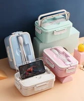 lunch box portable microwave bento box with compartment leak proof plastic food storage container children school office