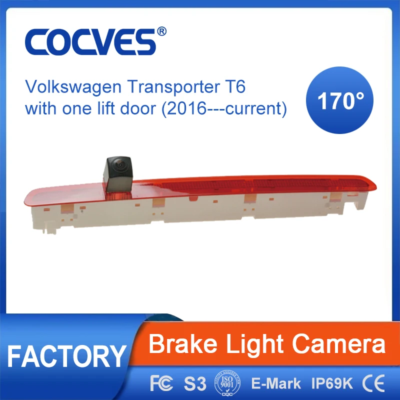 

Автомобильный стоп-сигнал COCVES CCD, задняя камера для Volkswagen Transporter T6 с одним подъемным дверным стоп-светильник, Фотокамера