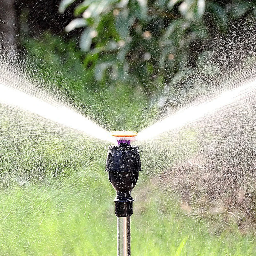 Automatic Rotating Watering Nozzle 360 Degree Rotating Water Spray Garden Lawn Sprinkler for Garden Watering Irrigation Supplies