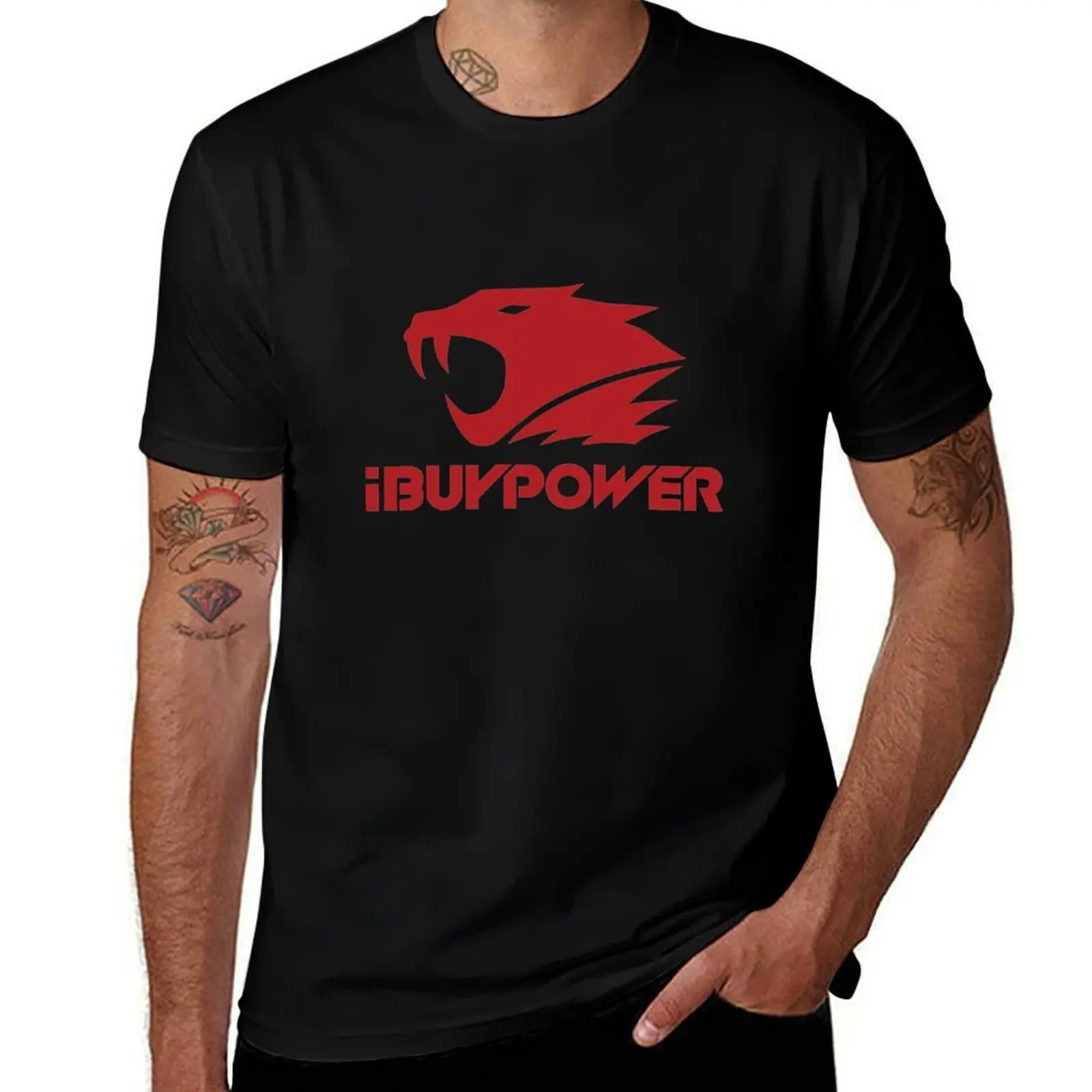 Фото Футболка CSGO iBuyPower Team с логотипом CSGO, летняя повседневная футболка больших размеров №1