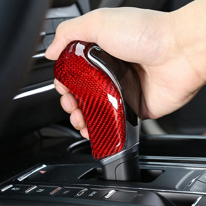 

Real Carbon Fiber Gear Shift Head Cover Gear Shift Knob Cap For Maserati Ghibli/Quattroporte/Levante 13-18