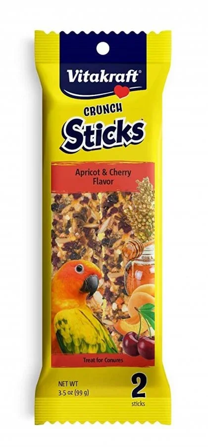 Crunch Sticks Apricot & Cherry Conure Treats