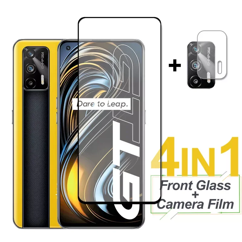 

Cover Screen Protector For Realme GT Narzo 30 5G Tempered Glass Protective Phone Camera Film on For Realme GT 5G 8 Pro 7