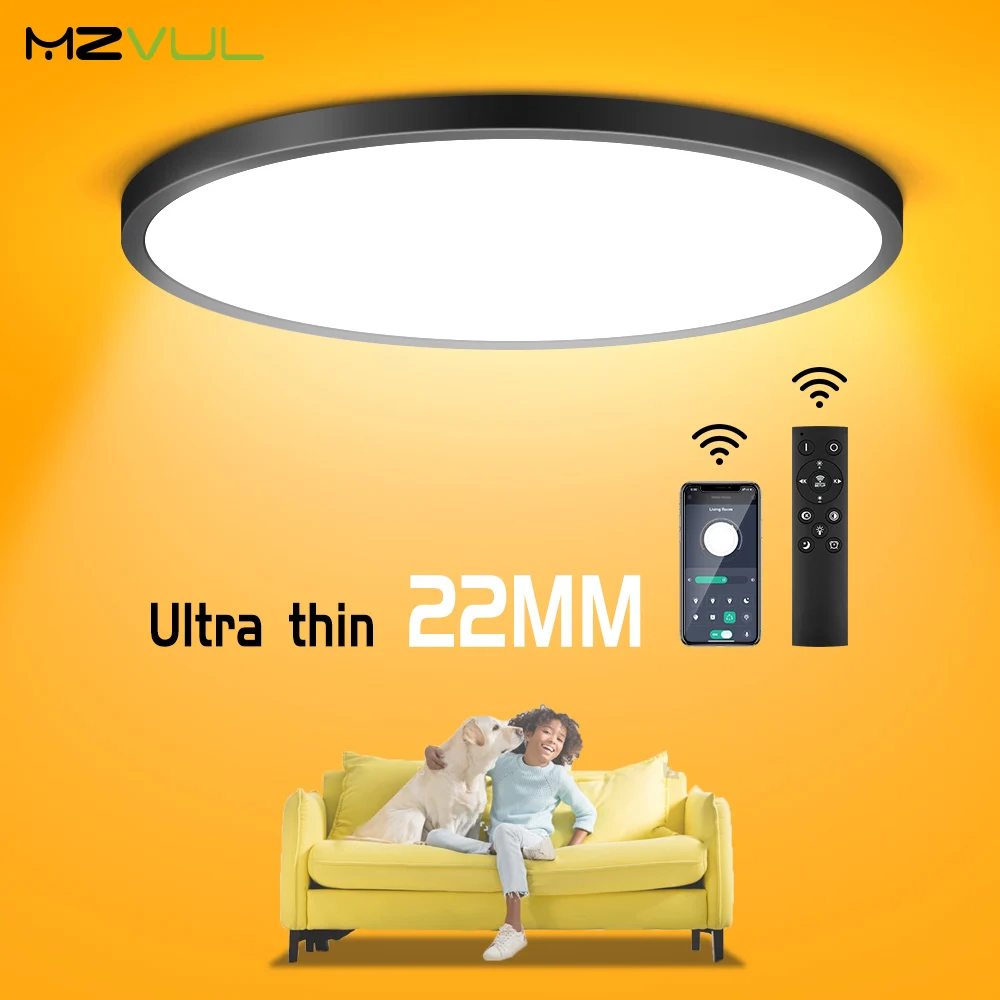 Ультратонкие светодиодные потолочные светильники 22 мм приглушаемый светильник