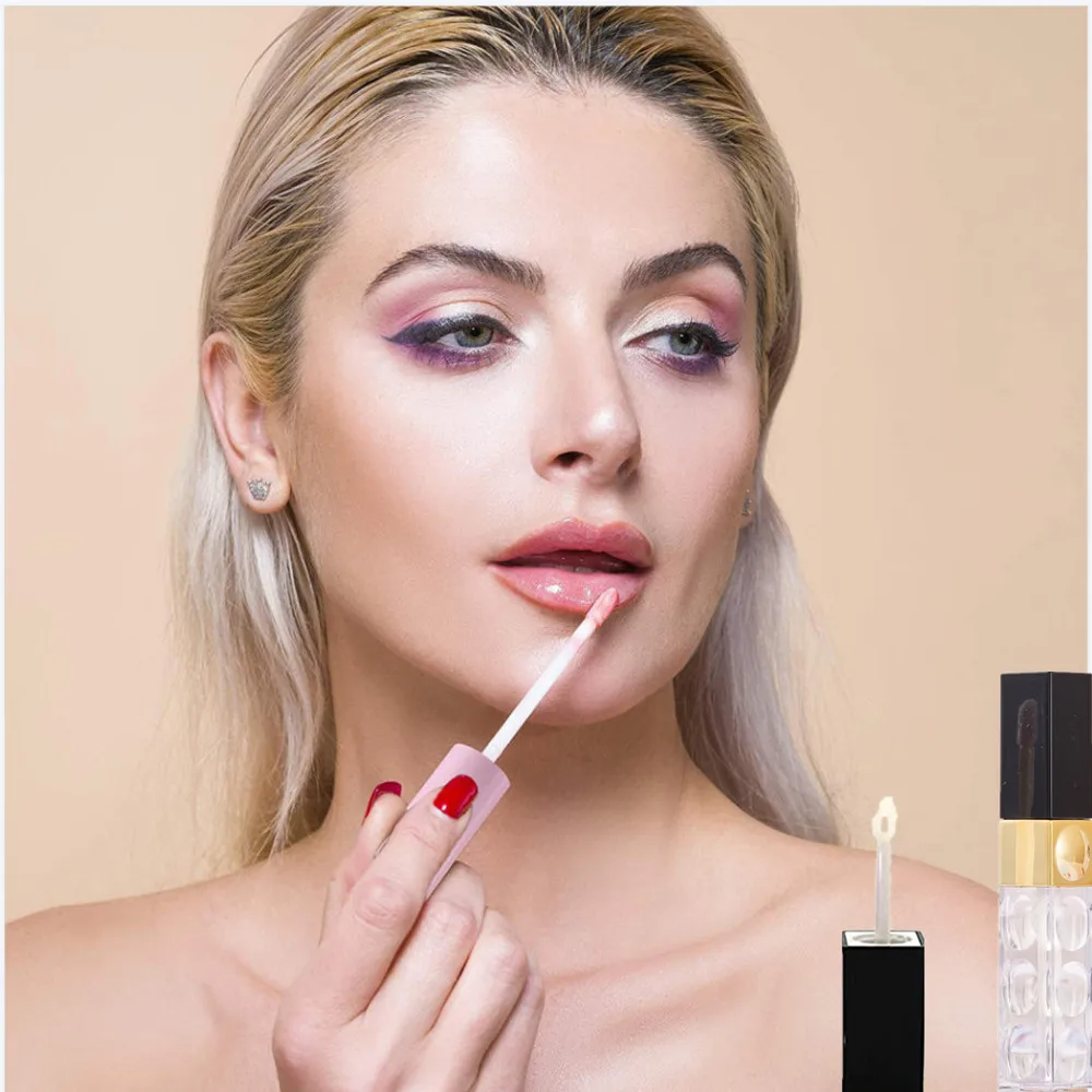 

1pc 5/8ml Black Gold Lip Gloss Tube Cosmetic Containers Beauty Makeup Tools Mini Refillable Bottle Lip Gloss Tubes Make Up Tool