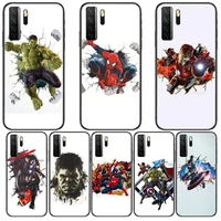 3d hulk spiderman black soft cover the pooh for huawei nova 8 7 6 se 5t 7i 5i 5z 5 4 4e 3 3i 3e 2i pro phone case cases