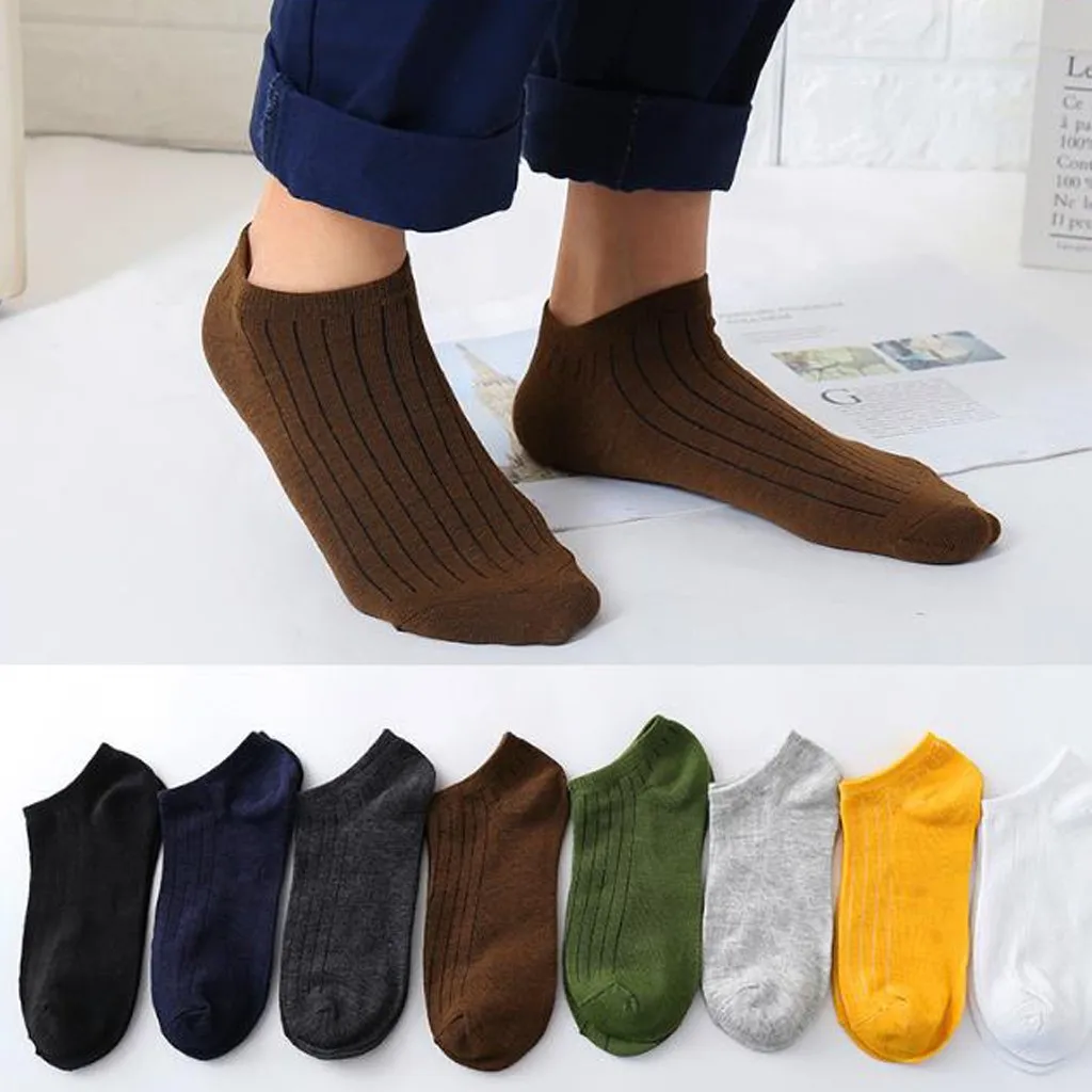 

Solid Color Cotton Socks Soft High School Boat Stockings Women Men Hiking Moisture Wicking Breathable Elastic Blend Socks