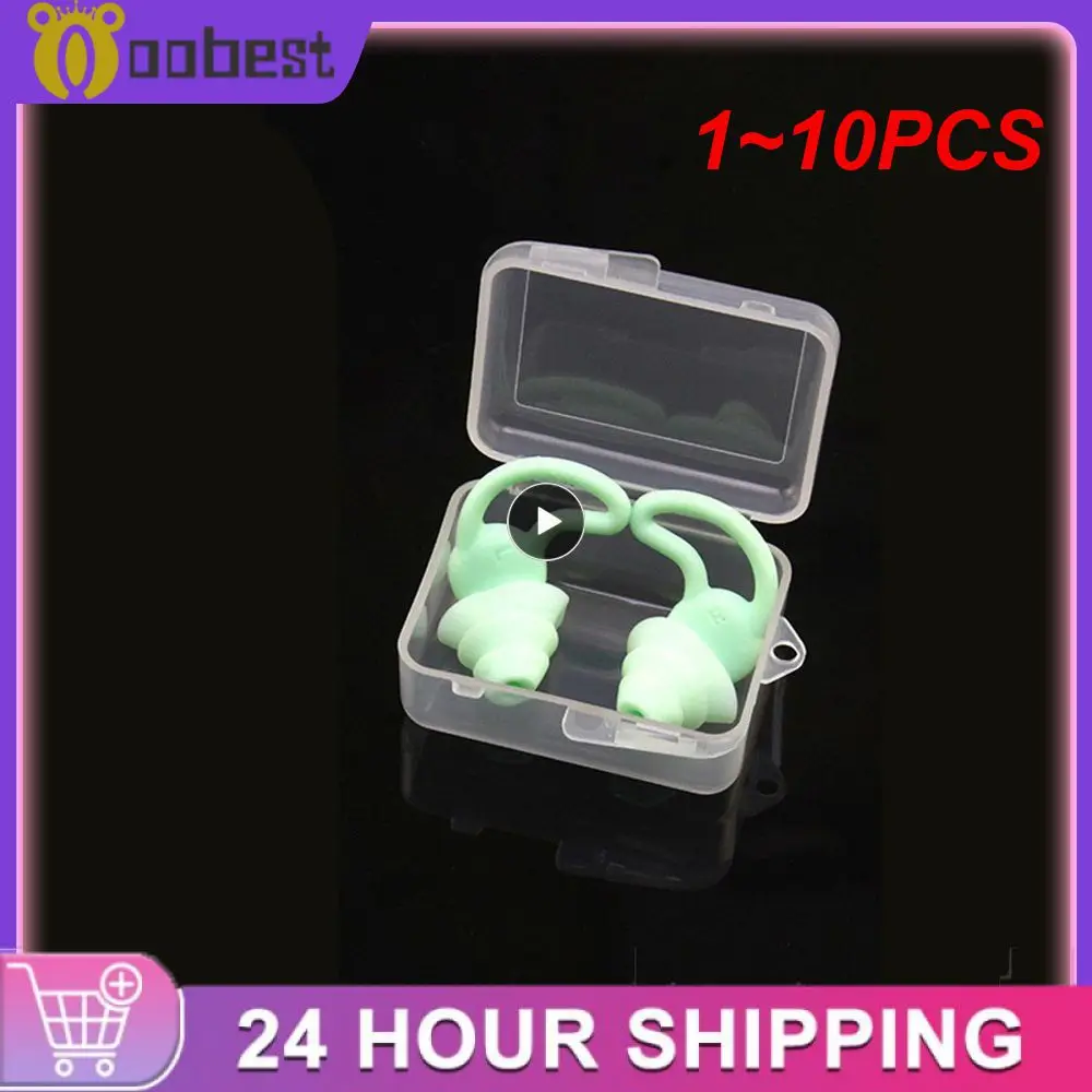 

1~10PCS Soundproof Earplugs For Sleeping Soft Silicone Ear Muffs Noise Protection Travel Reusable Protection Sound Blocking ear