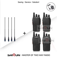 BF-888S Baofeng Walkie Talkie 4PCS Lot 888s UHF 400-470MHz Channels Portable Two Way Radios with Earpiece 888s Transceiver