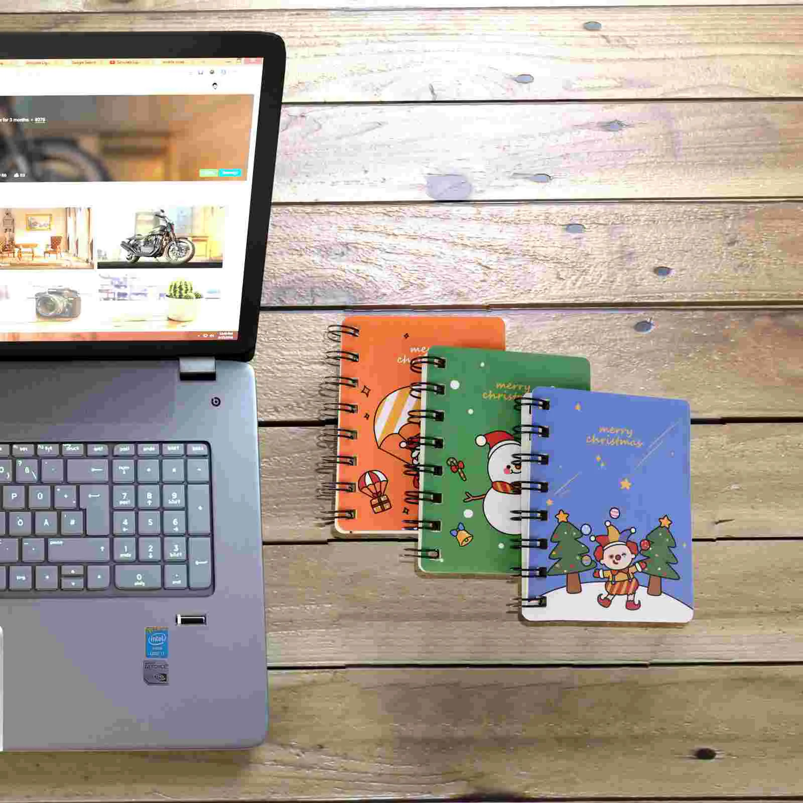 

Рождественский блокнот, блокнот, рождественский подарок, стационарные Детские блокноты, блокноты для записей, праздничный планировщик, кар...