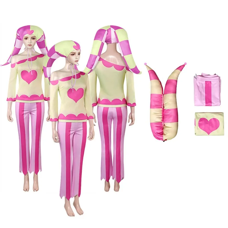 Физаралли Косплей Костюм Мультфильм Фантазия Взрослые Женщины Рубашка Брюки