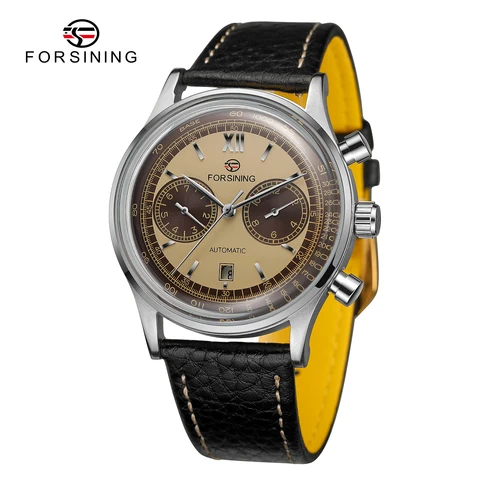 FORSINING Механические наручные часы из нержавеющей стали