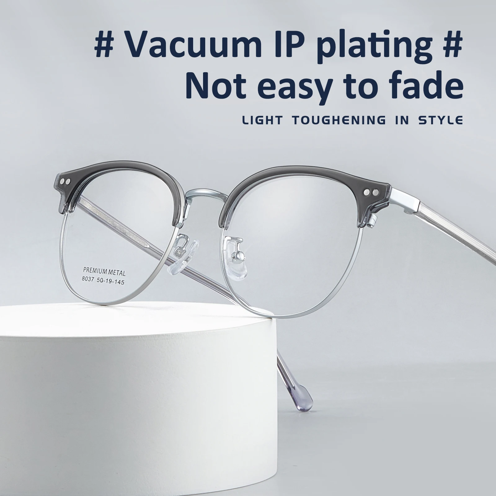 VICKY модные простые ретро овальные очки из сплава оправа сто моделей могут быть