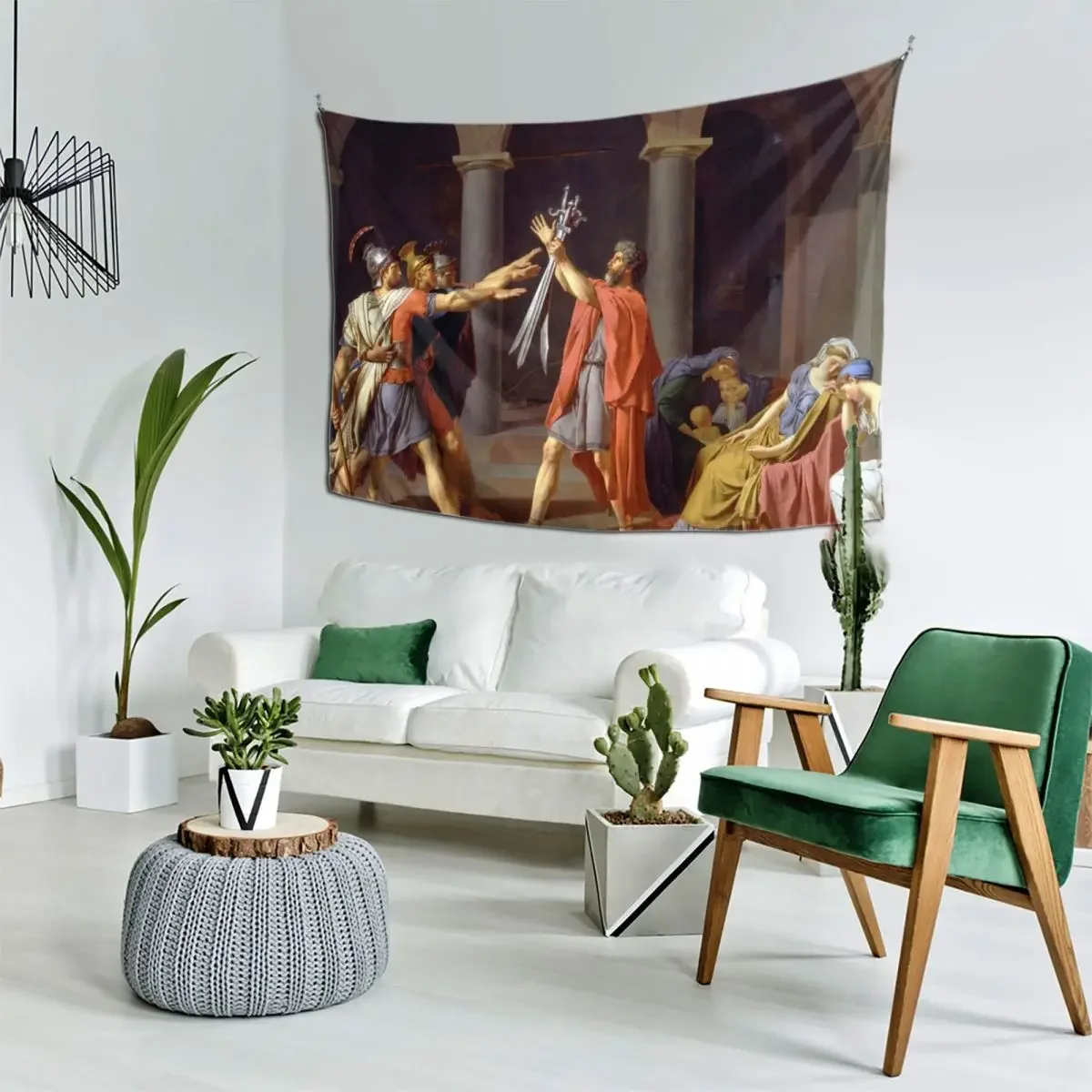 Клятва ужасов от Jacques-Louis Дэвид (1784) гобелен настенный декор украшения для дома