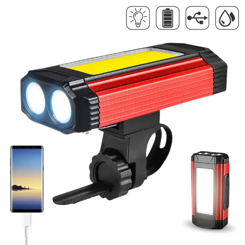 

Type-c Charging Car Lights Power Bank 2200mah Warning Lamp Life-grade Waterproof COB Emergency Flashlight Walking Handlamp