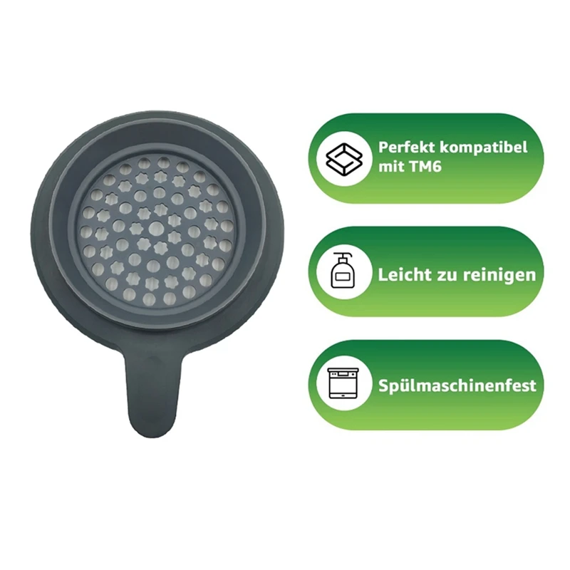 Крышка основной кастрюли с большим отверстием для Thermomix TM6 TM5 дозатором теста