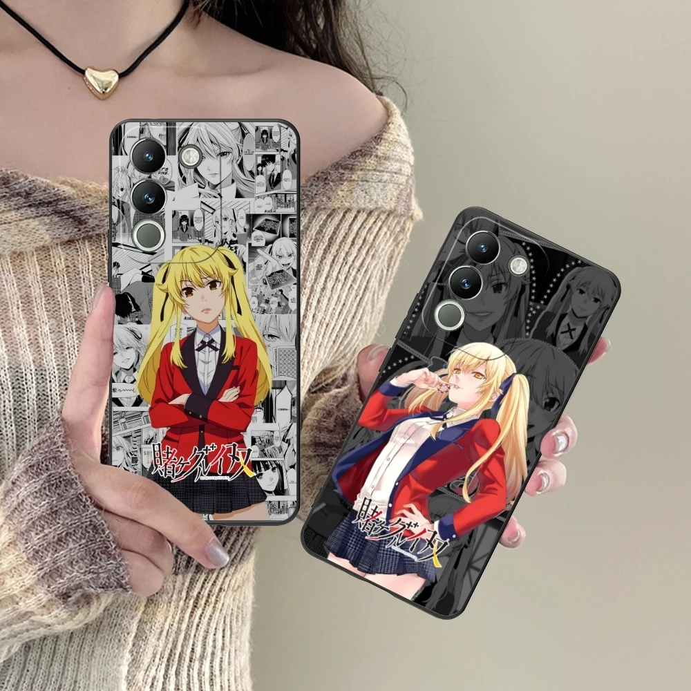Чехол для мобильного телефона Kakegurui Mary Anime VIVO Y95 Y93 Y31 Y20 V19 V17 V15 Pro X60 NEX черный мягкий